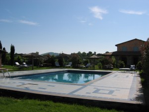 La piscina dell'Agriturismo