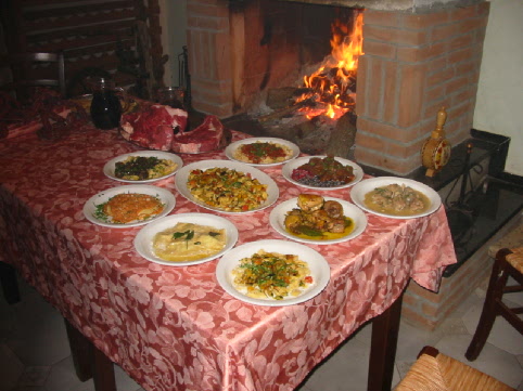 Interno del Ristorante dell'Agriturismo «Il Prataccio»